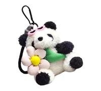Lindo llavero de peluche, llavero de panda, colgante de panda, bonito llavero de panda, llavero de peluche para cumpleaños o vacaciones, bolsa, N.º 3, Siehe Beschreibung