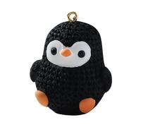 Lindo llavero de pingüino - Colgante de animal de resina, adorable mini llavero | Diseño temático de la temporada de invierno, propósito práctico de organizador de llaves, aplicación de celebración na