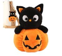 Lindo llavero Plush | 10 x 10 x 5 cm terciopelo PP Cotton Stuffed Ghost & Pumpkin Character colgante, 50 g | Halloween Keychain For Women, Men, Purse, Backpack, Basket, Bag, Gift Box Decor & Seasonal