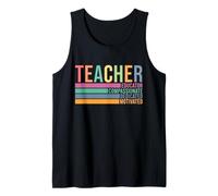Lindo Maestro educador motivado - Maestro de Regreso a la Escuela Camiseta sin Mangas