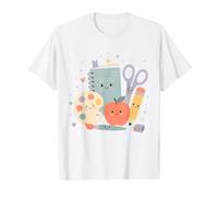 Lindo Maestro Escuela Aula Arte Divertido Camiseta gráfica económica, Hombre, Blanco, L