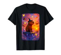 Lindo mago Capibara en la isla de cristal flotante Camiseta