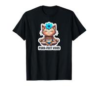 Lindo mandala yoga gato arte ronroneo para almas espirituales Camiseta