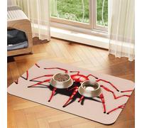 Lindo mantel de piel absorbente de araña roja para mascotas, apto para perros o gatos