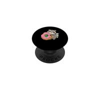 Lindo Mapache Abrazando espolvorear Donut Kawaii Dibujos Animados Dulce Arte PopSockets PopGrip Adhesivo