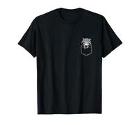 Lindo Mapache Bolsillo Amante de Animales Kawaii Wildlife Art Camiseta