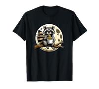Lindo Mapache Comiendo Fideos Divertidos para Mujeres, Hombres y niños Camiseta