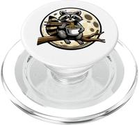 Lindo Mapache Comiendo Fideos Divertidos para Mujeres, Hombres y niños PopSockets PopGrip para MagSafe