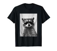 Lindo Mapache con Gafas de Sol Cool Forest Animal Photo Booth Camiseta