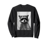 Lindo Mapache con Gafas de Sol Cool Forest Animal Photo Booth Sudadera