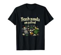 Lindo Mapache Detective Trash Panda en el Juego de Palabras de Patrulla Camiseta