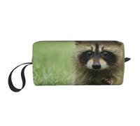 Lindo Mapache Estampado a la Moda., Bolsa de Maquillaje Bolsa de cosméticos Bolsa de artículos de tocador de Viaje portátil Bolsa de Maquillaje