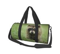 Lindo Mapache Estampado a la Moda., Bolsa de Viaje de Gran Capacidad, Bolso Redondo, Bolsa de Viaje Deportiva, Bolsa de Mano, Bolsa de Fitness