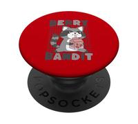 Lindo Mapache Fresa Bebida Berry Bandit PopSockets PopGrip Adhesivo