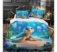 Lindo mapache Funda de Edredón Diseño 3D Microfibra de poliéster Juego de 3 Piezas Cremallera Oculta incluye Fundas de Almohada Transpirable acuarela Animal Funda Edredon for Adultos King（220x240cm）