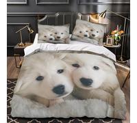 Lindo mapache Funda de Edredón Juego de 3 Piezas Microfibra Suave Impresión 3D Cremallera Oculta incluye Fundas de Almohada Suave Ilustración de acuarela Funda Edredon for Ancianos King（220x240cm）