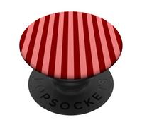 Lindo Marrón Rosado Rayas Geométricas Líneas Patrón PopSockets PopGrip Adhesivo