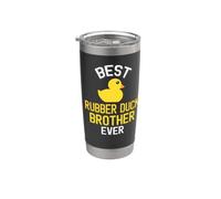 Lindo mejor hermano pato nunca Vaso térmico de acero inoxidable de doble pared