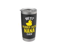 Lindo mejor pato de goma nana nunca Vaso térmico de acero inoxidable de doble pared