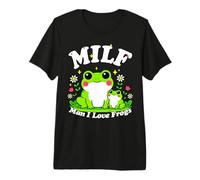 Lindo Milf Hombre Amo Ranas Rana Divertido Anfibio Papá Broma Camiseta Premium