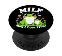 Lindo Milf Hombre Amo Ranas Rana Divertido Anfibio Papá Broma PopSockets PopGrip Adhesivo