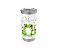 Lindo MILF Hombre Amo Ranas Rana Divertido Anfibio Papá Broma Vaso térmico de acero inoxidable de doble pared