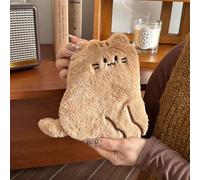 Lindo mini calentador de manos recargable con un lindo diseño de gato, estructura engrosada a prueba de fugas, reutilizable.(Black and White)