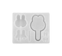 Lindo molde de silicona Lollipop resina epoxi joyas colgantes herramientas de arena rápida llavero fabricación suministros resina epoxi silicona llavero joyería para principiantes único
