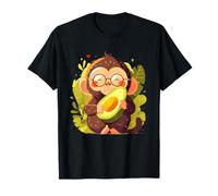Lindo mono aguacate amante del aguacate colorido arte animal Camiseta