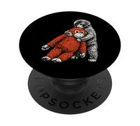 Lindo Mono bebé zoológico Llamado ponche Adorable orangután Relleno PopSockets PopGrip Adhesivo