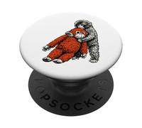 Lindo Mono bebé zoológico Llamado ponche Adorable orangután Relleno PopSockets PopGrip Adhesivo