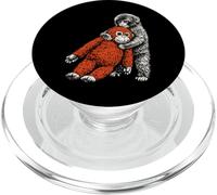 Lindo Mono bebé zoológico Llamado ponche Adorable orangután Relleno PopSockets PopGrip para MagSafe