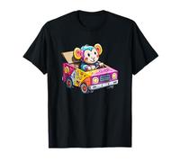 Lindo Mono Conducción Colorido Coche De Juguete para Niños Camiseta
