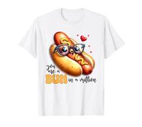 Lindo moño de Perro Caliente en un millón de diseños de Juego de Palabras de Amor Camiseta