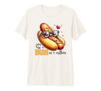 Lindo moño de Perro Caliente en un millón de diseños de Juego de Palabras de Amor Camiseta Premium