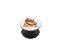 Lindo moño de Perro Caliente en un millón de diseños de Juego de Palabras de Amor PopSockets PopGrip Adhesivo