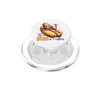 Lindo moño de Perro Caliente en un millón de diseños de Juego de Palabras de Amor PopSockets PopGrip para MagSafe