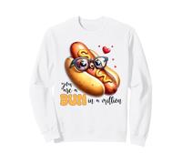 Lindo moño de Perro Caliente en un millón de diseños de Juego de Palabras de Amor Sudadera