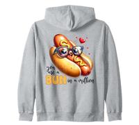 Lindo moño de Perro Caliente en un millón de diseños de Juego de Palabras de Amor Sudadera con Capucha