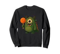 Lindo Monstruo cíclope con piruleta Sudadera