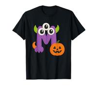 Lindo Monstruo M con Calabaza Halloween Fun Camiseta