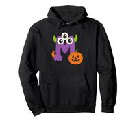 Lindo Monstruo M con Calabaza Halloween Fun Sudadera con Capucha