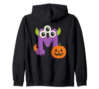 Lindo Monstruo M con Calabaza Halloween Fun Sudadera con Capucha