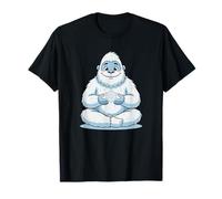 Lindo muñeco de Nieve Yeti meditación Abominable Copo de Nieve de Invierno Camiseta