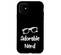 Lindo Nerd Gafas Amante Libro Profesor Divertido Humor Geek Carcasa para iPhone 11