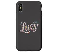 Lindo Nombre Lucy Personalizado niña mamá Traje de Etiqueta de Nombre Carcasa para iPhone X/XS