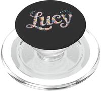 Lindo Nombre Lucy Personalizado niña mamá Traje de Etiqueta de Nombre PopSockets PopGrip para MagSafe