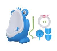 Lindo Orinal de Entrenamiento para Ir Al Baño para Niños, Orinal para Niños con un Objetivo de Puntería Divertido, Inodoro Montado en la Pared de Orina para Niños Pequeños (Azul)