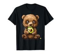 Lindo Oso Aguacate Acuarela Animal Art Wildilfe Bear Lover Camiseta
