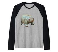 Lindo oso de agua Tardígrado como criatura - PanfurWare LLC Camiseta Manga Raglan